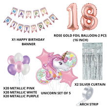 Unicorn Theme Balloon Decor DIY Kit (71 Pcs)