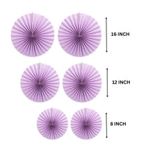 Purple Paper Fan Decoration for Birthday Decoration, Birthday Party, Wall Decoration, Hanging Decoration