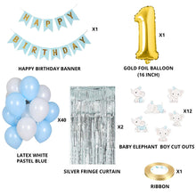 Baby Elephant Boy Theme Balloon Decor DIY Kit (57 Pcs)