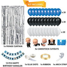 Boss Baby Theme Decorations Combo Set 82Pcs for Boys Birthday Decorations Items Set