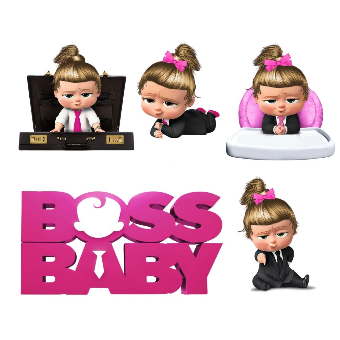 Boss Baby Girls Cutouts - (10 Pieces) – PartyDecor Mall