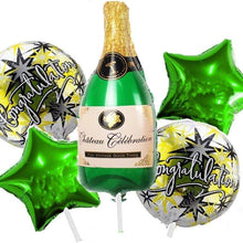 Congratulations foil balloon bouquet wine and congratulations