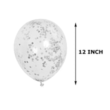 Silver Confetti Balloons - 12″ Balloons