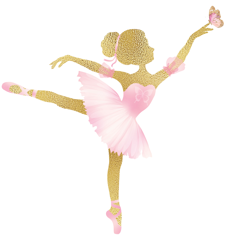 Themes - Girls Themes - Pink And Gold Ballet Theme