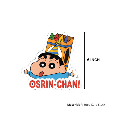 Load image into Gallery viewer, Shinchan Theme Birthday Cutouts (6 inches/250 GSM Cardstock/Mixcolour/12Pcs)
