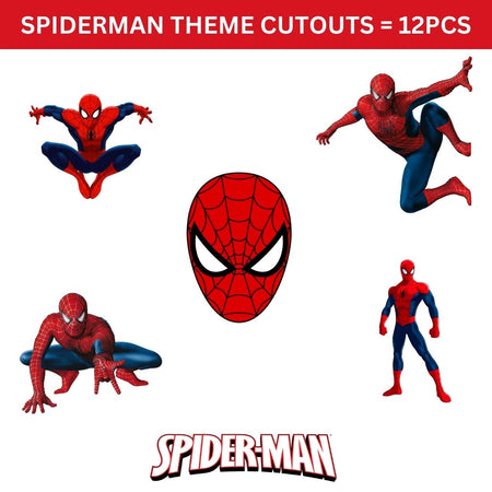 Spider Superhero Theme Cutout (12 Pcs)