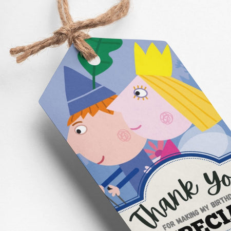 Ben & Holly Theme Thank You Cards & Return Gift Tags - 30Pcs, 2x3.5, 250 GSM Cardstock (Ben & Holly)