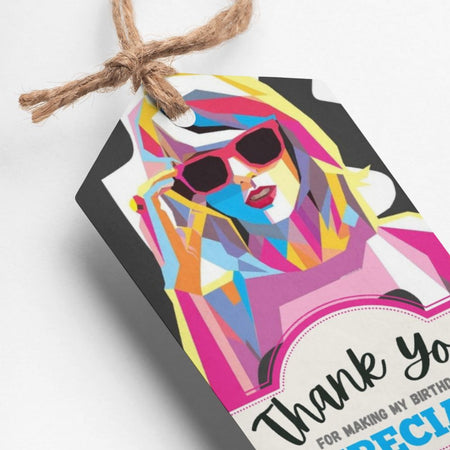Taylor Swift Theme Thank You Cards & Return Gift Tags - 30Pcs, 2x3.5, 250 GSM Cardstock (Taylor Swift)