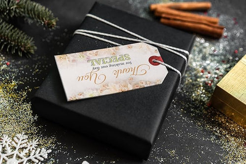 Load image into Gallery viewer, PartyDecor Mall Thank You Tags Gift Tags 30 Pieces with String, Celebration and Return Gift Tag

