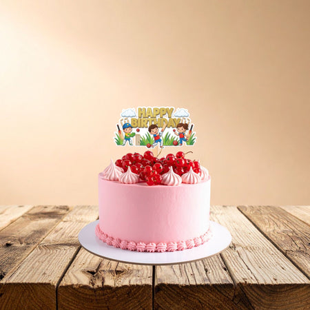 Cricket Birthday Cake Topper for Kids | Premium 300 GSM Cardstock | Cute Cartoon Party Decoration | Cake Decoration Topper for Birthday Party Supplies