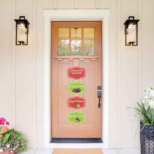 Load image into Gallery viewer, Fruit Door/Wall Hanging Dangler- (42 Inches/250 GSM Cardstock/Red &amp; Green/6Pcs)
