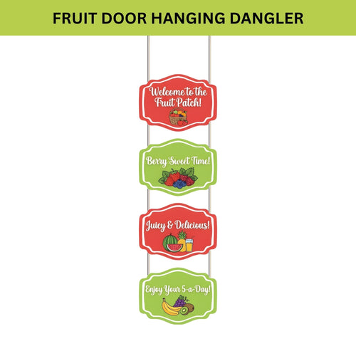 Load image into Gallery viewer, Fruit Door/Wall Hanging Dangler- (42 Inches/250 GSM Cardstock/Red &amp; Green/6Pcs)
