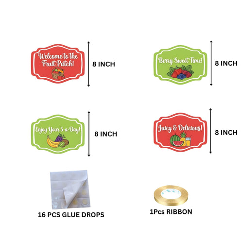 Load image into Gallery viewer, Fruit Door/Wall Hanging Dangler- (42 Inches/250 GSM Cardstock/Red &amp; Green/6Pcs)
