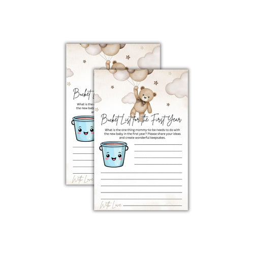 Load image into Gallery viewer, Baby Shower Games Card Pack - 18 High-Quality 300gsm Cards for Fun &amp; Exciting Celebration(Bucket List For The First Year)
