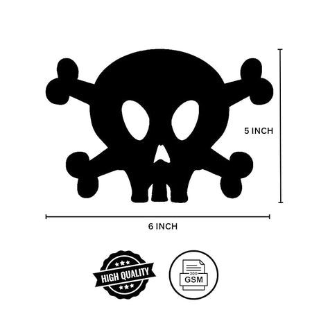 Halloween Theme Skull Dangler Decoration Items (18 Pcs) - Material-Cardstock (Skull Hanging Dangler Halloween Black)