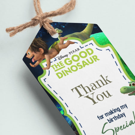 The Good Dinosaur Theme Thank You Cards & Return Gift Tags - 30Pcs, 2x3.5, 250 GSM Cardstock (The Good Dinosaur)