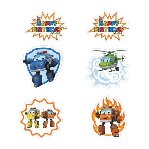 Load image into Gallery viewer, Disney Car Theme Birthday Cutouts (6 inches/250 GSM Cardstock/Mixcolour/12Pcs)
