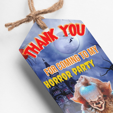 Horror Theme Thank You Cards & Return Gift Tags - 30Pcs, 2x3.5, 250 GSM Cardstock, Green & Black (Horror1)