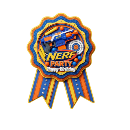 Nerf Gun Theme Badges