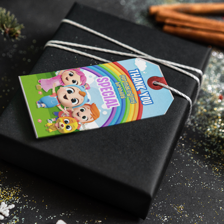 Little Angel Theme Thank You Cards & Return Gift Tags - 30Pcs, 2x3.5, 250 GSM Cardstock (Little Angel)