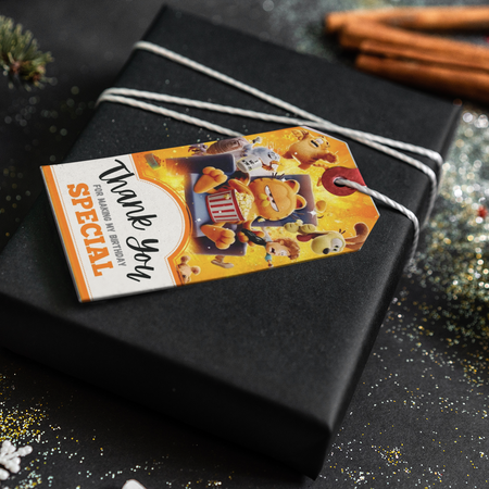 Garfield Theme Thank You Cards & Return Gift Tags - 30Pcs, 2x3.5, 250 GSM Cardstock (Garfield)