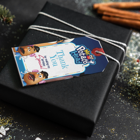 Mr Potato Head Theme Thank You Cards & Return Gift Tags - 30Pcs, 2x3.5, 250 GSM Cardstock (Mr Potato Head)