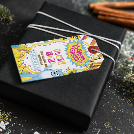 Yo Gabba Gabba Theme Thank You Cards & Return Gift Tags - 30Pcs, 2x3.5, 250 GSM Cardstock (Yo Gabba Gabba)