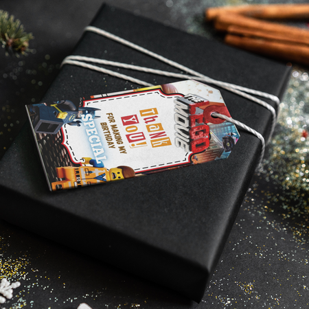 Lego Movie Theme Thank You Cards & Return Gift Tags - 30Pcs, 2x3.5, 250 GSM Cardstock (Lego Movie)