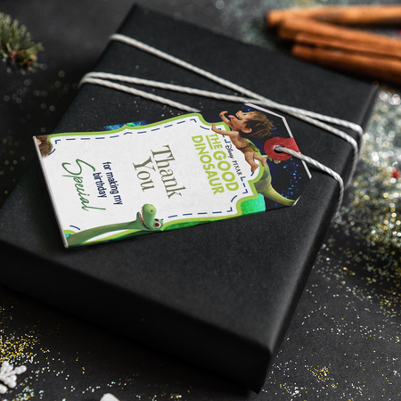 The Good Dinosaur Theme Thank You Cards & Return Gift Tags - 30Pcs, 2x3.5, 250 GSM Cardstock (The Good Dinosaur)