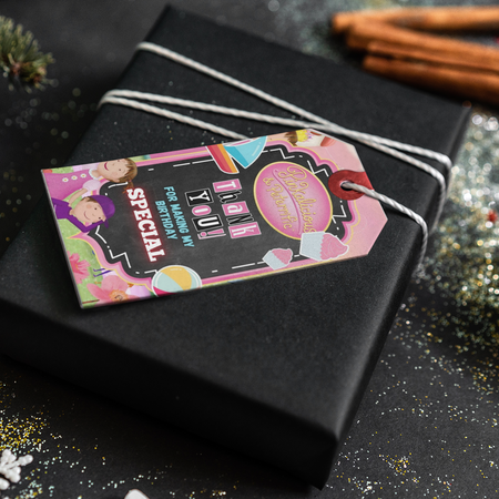 Pinkalicious & Peterrific Theme Thank You Cards & Return Gift Tags - 30Pcs, 2x3.5, 250 GSM Cardstock (Pinkalicious & Peterrific)