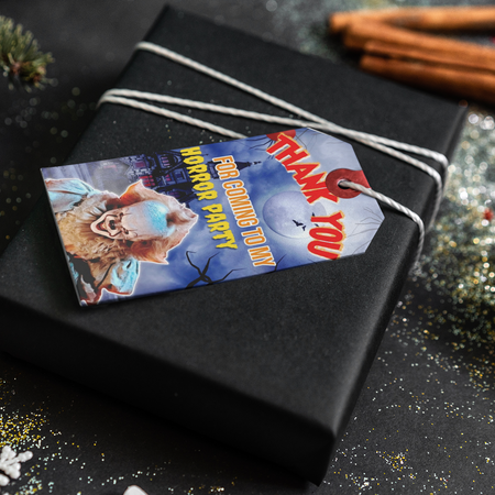 Horror Theme Thank You Cards & Return Gift Tags - 30Pcs, 2x3.5, 250 GSM Cardstock, Green & Black (Horror1)