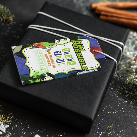 Kim Possible Theme Thank You Cards & Return Gift Tags - 30Pcs, 2x3.5, 250 GSM Cardstock (Kim Possible)