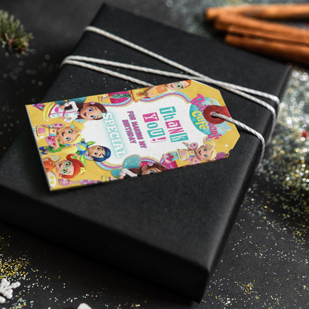 Butterbeans Theme Thank You Cards & Return Gift Tags - 30Pcs, 2x3.5, 250 GSM Cardstock, Green & Black (Butterbeans)