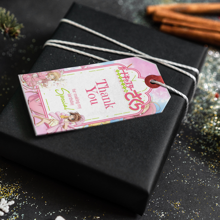 Cardcaptor sakura Theme Thank You Cards & Return Gift Tags - 30Pcs, 2x3.5, 250 GSM Cardstock (Cardcaptor sakura)