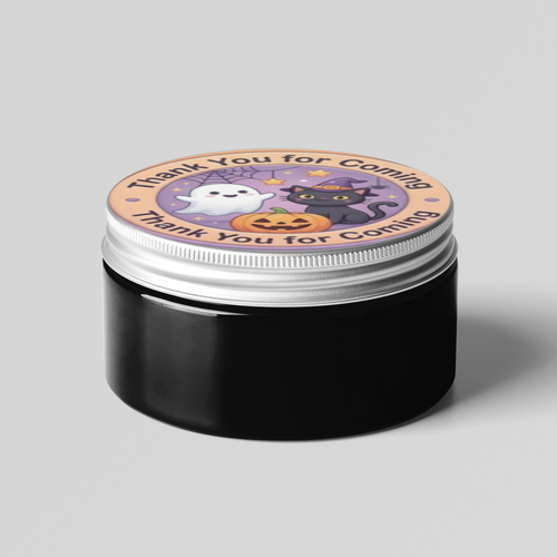 Load image into Gallery viewer, Halloween Theme- Return Gift/birthday decor Thankyou Sticker (6 CM/Sticker/Mixcolour/24Pcs)
