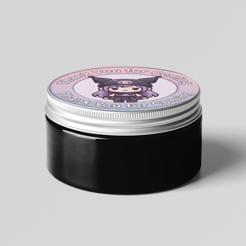 Load image into Gallery viewer, Kuromi Theme- Return Gift/birthday decor Thankyou Sticker (6 CM/Sticker/Mixcolour/24Pcs)
