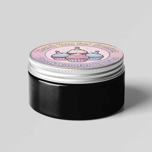 Load image into Gallery viewer, Cupcake Theme- Return Gift/birthday decor Thankyou Sticker (6 CM/Sticker/Mixcolour/24Pcs)
