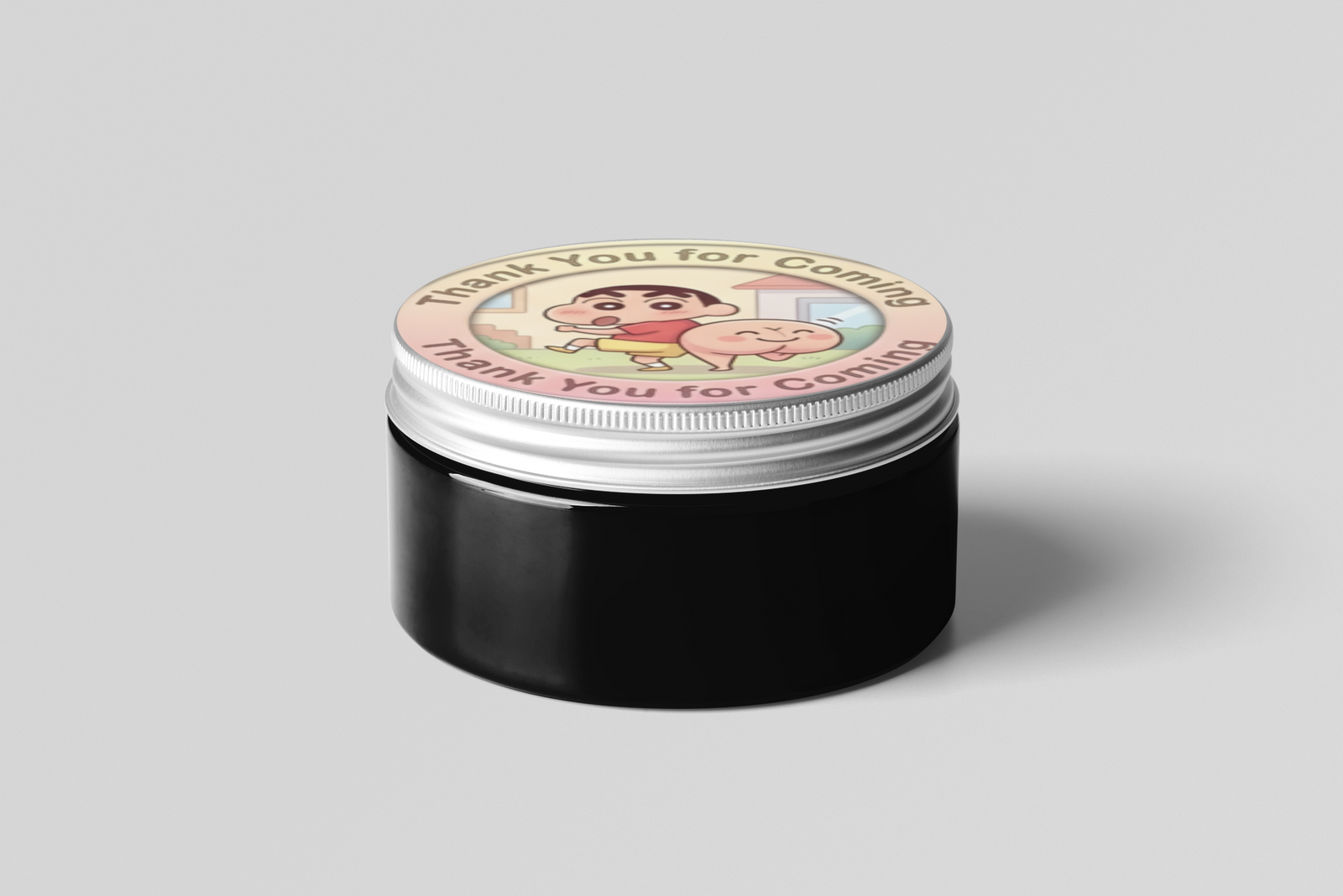Shinchan Theme- Return Gift/birthday decor Thankyou Sticker (6 CM/Sticker/Mixcolour/24Pcs)