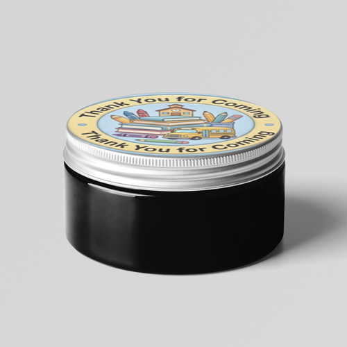 Load image into Gallery viewer, Back To School Theme- Return Gift/birthday decor Thankyou Sticker (6 CM/Sticker/Mixcolour/24Pcs)
