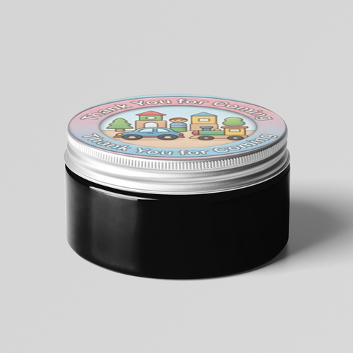 Load image into Gallery viewer, Toys Theme- Return Gift/birthday decor Thankyou Sticker (6 CM/Sticker/Mixcolour/24Pcs)

