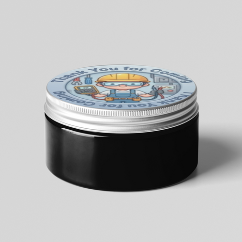 Load image into Gallery viewer, Electrician Theme- Return Gift/birthday decor Thankyou Sticker (6 CM/Sticker/Mixcolour/24Pcs)
