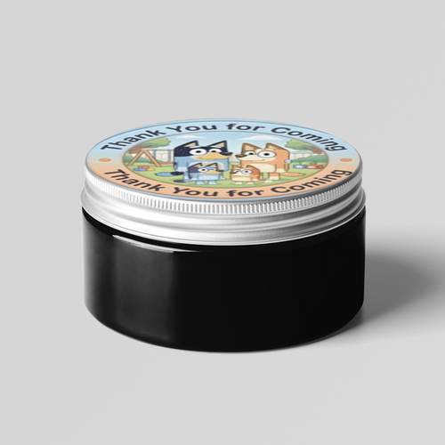 Load image into Gallery viewer, Bluey Theme- Return Gift/birthday decor Thankyou Sticker (6 CM/Sticker/Mixcolour/24Pcs)
