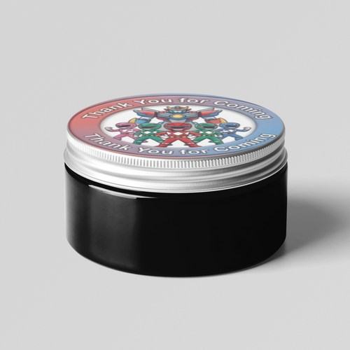 Load image into Gallery viewer, Power Ranger Theme- Return Gift/birthday decor Thankyou Sticker (6 CM/Sticker/Mixcolour/24Pcs)
