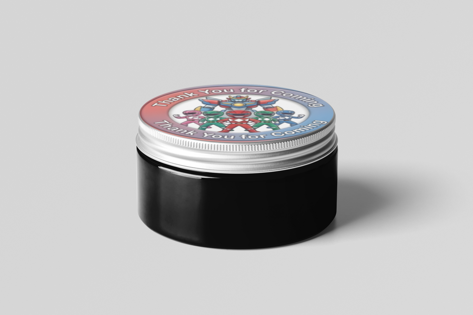 Power Ranger Theme- Return Gift/birthday decor Thankyou Sticker (6 CM/Sticker/Mixcolour/24Pcs)