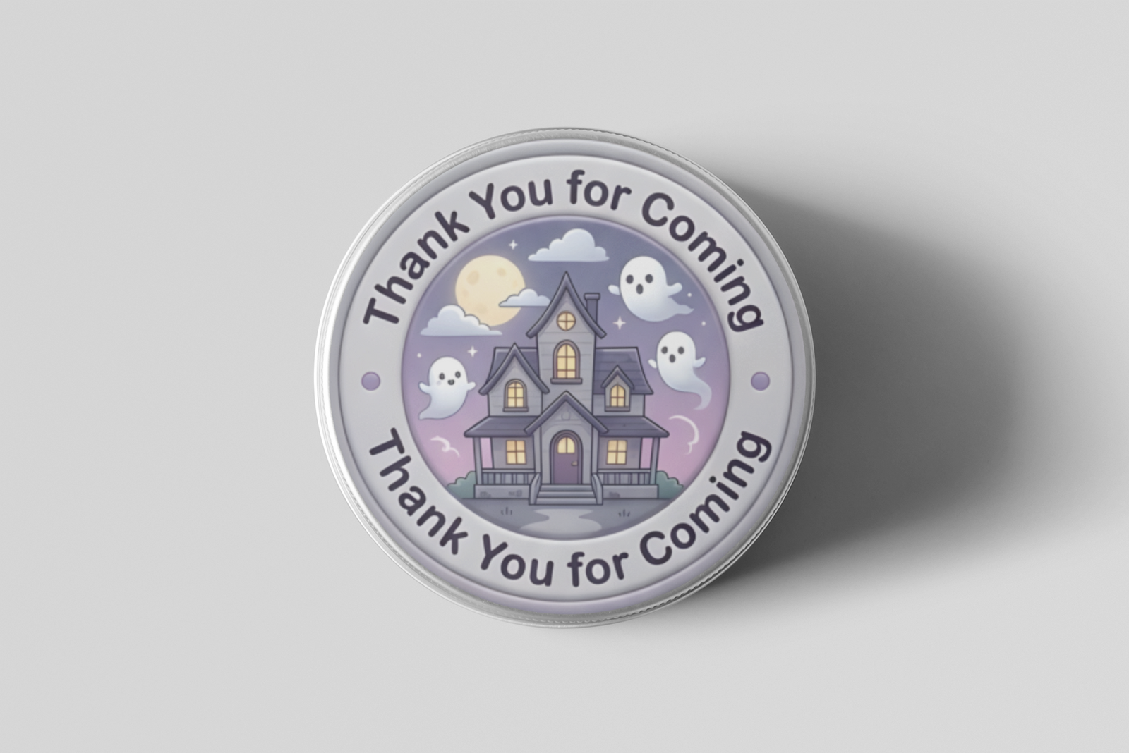 Halloween Theme- Return Gift/birthday decor Thankyou Sticker (6 CM/Sticker/Mixcolour/24Pcs)
