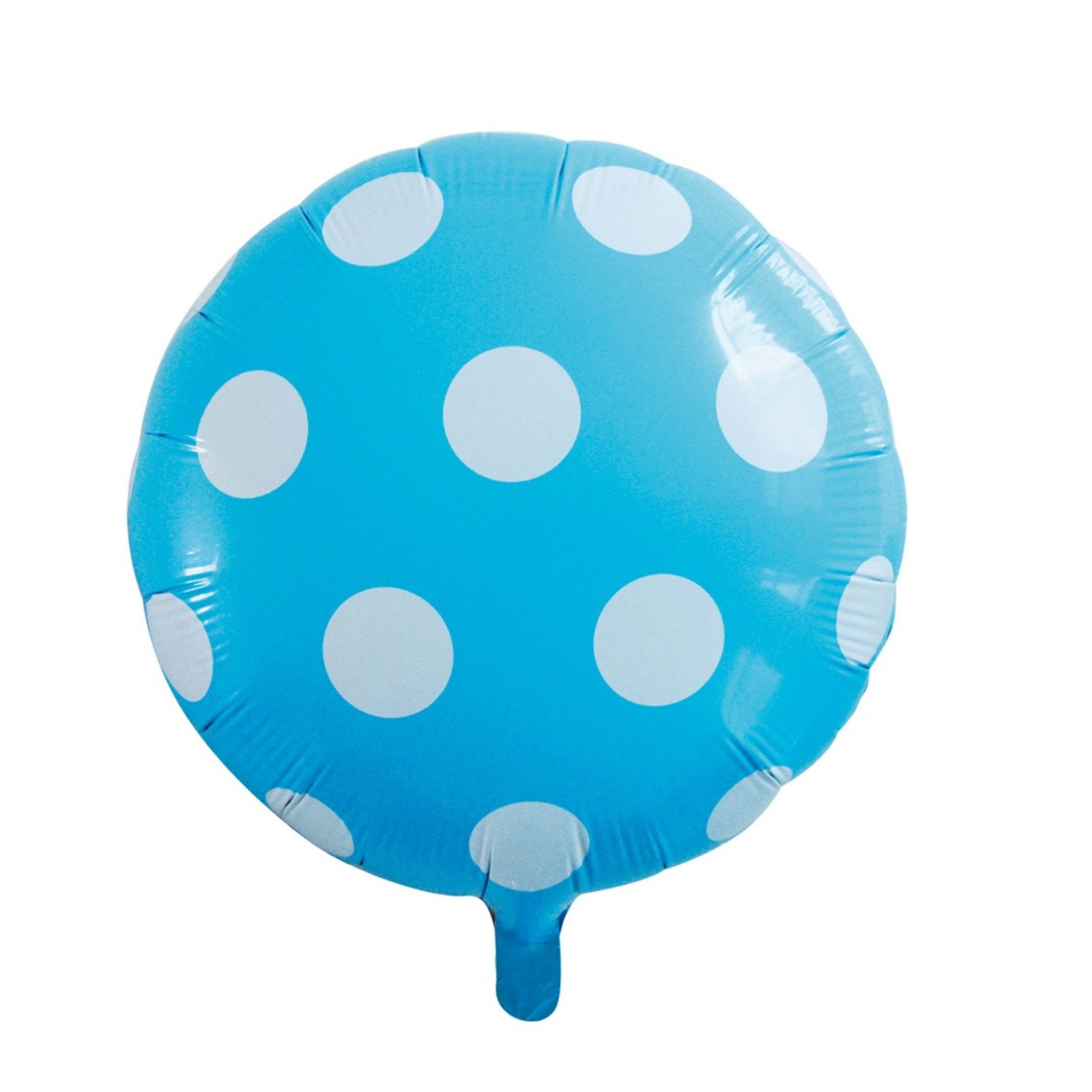 Round Shape Blue Polka Dot Foil Balloon
