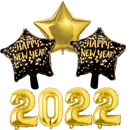 Welcome 2023 Happy New Year Foil Balloons for New Year Celebration Decoration (6 Pieces)