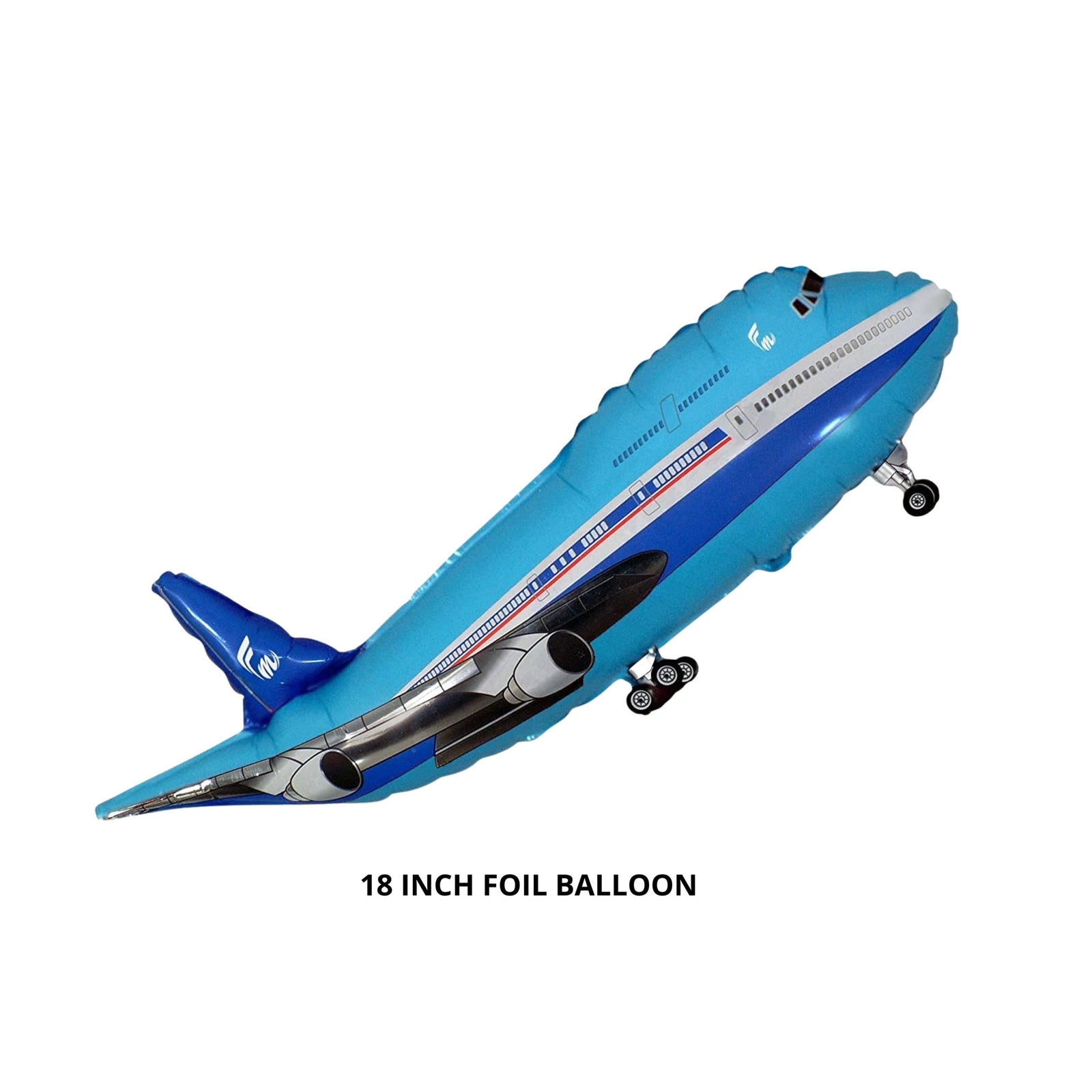 Blue Aeroplane Foil Balloon