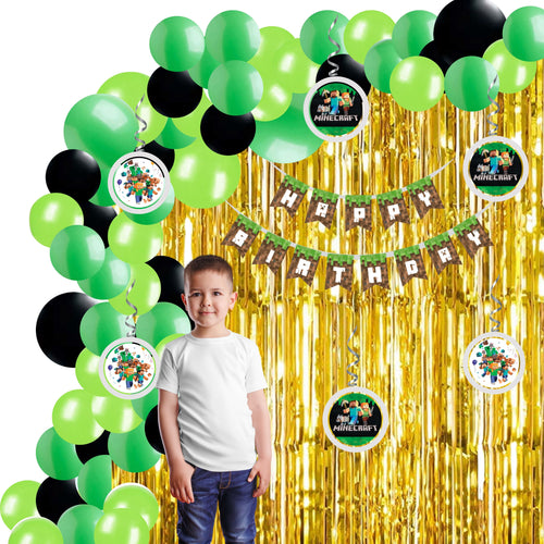 Load image into Gallery viewer, Minecraft Decoration Theme Birthday Kits-71Pcs
