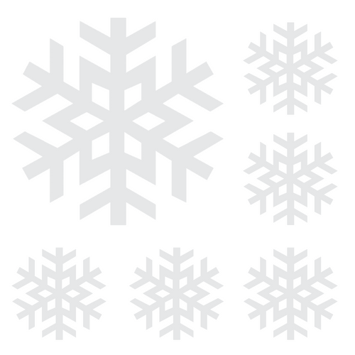 Load image into Gallery viewer, Merry Christmas Snowflake Bunting - (5.5 Inches/250 GSM Cardstock/White/6)
